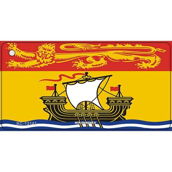 New Brunswick Canada Flag Novelty Metal Key Chain