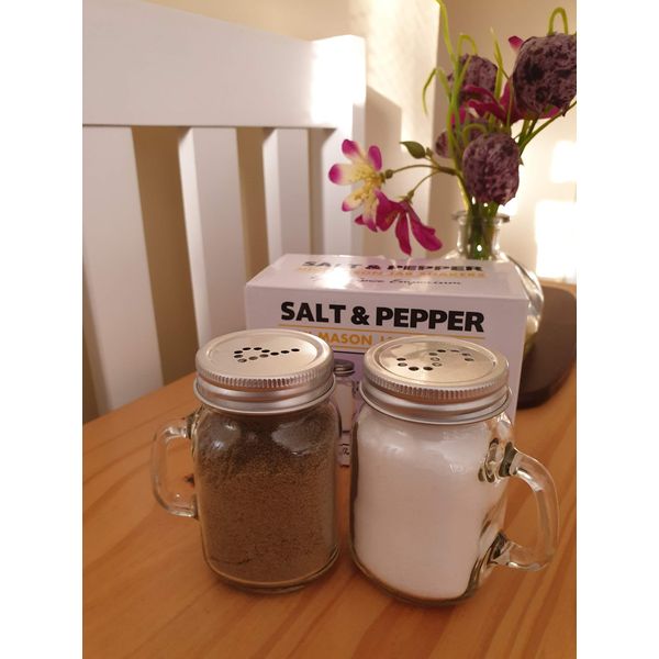 Shakers TableCraft Mason Jar Salt & Pepper Set of 2