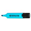 Hainenko Value Flat Barrel Chisel Tip Highlighter - Blue (Pack of 10)