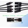 Solar connector Y branch parallel adapter Solar panel cable Photovoltaic plug distributor