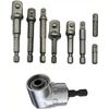 9 Piece Socket Adapter Impact Hex Shank Drill Bits Bar Set And Right Angle Drill