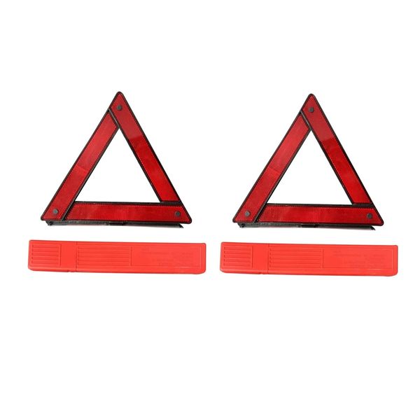 YFFSFDC Triangle Stop Plate, 2 Pieces, Triangle Stop Indicator Plate, Car Emergency Supplies, Foldable, Compact Storage