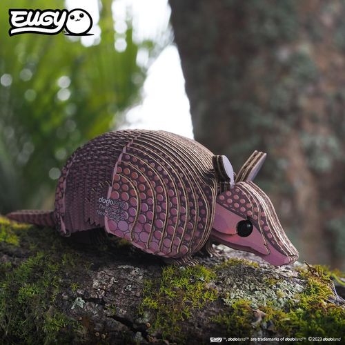 Eugy Armadillo 3D Puzzle Eco-Friendly Kids Toy 42pc
