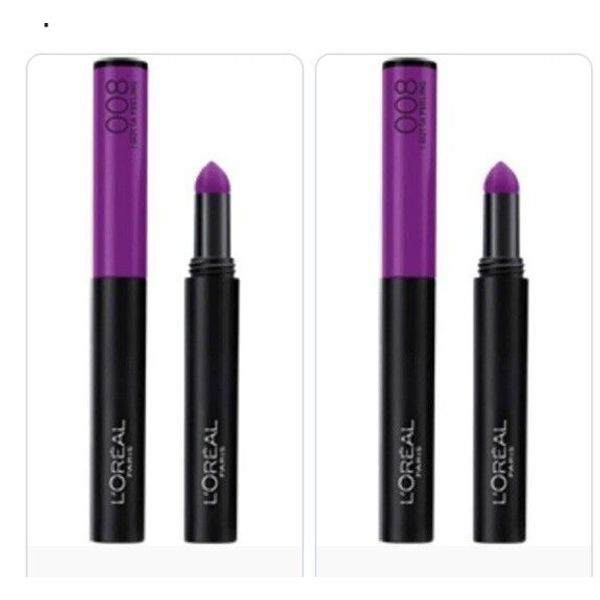 2x L'Oreal Lipstick Lip Liner INFALLIBLE Matte Max, 008 I Gotta Feeling TWO NEW
