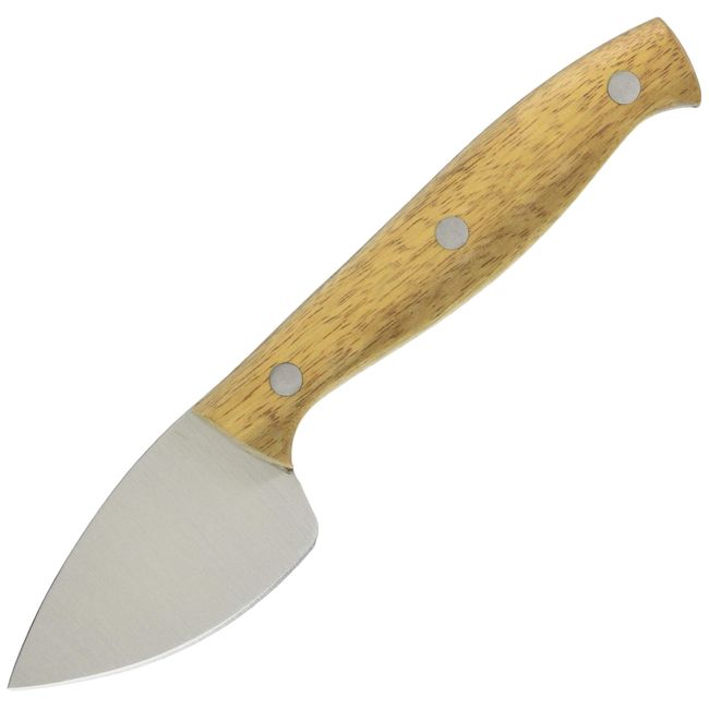 Sato Metal Kogyo SALUS Acacia Cheese Knife, Almond Knife, 16.8