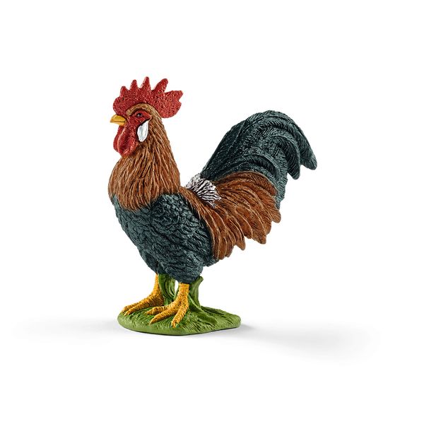 Schleich Farm World, Farm Animal Toys for Boys and Girls, Realistic Bird Toys, Rooster Toy Figurine, Ages 3+