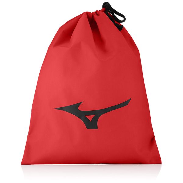 Mizuno J1GZ1804 Shoe Bag (L) Drawstring Bag , red