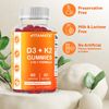 2 Pack - Vitamatic Vitamin D3 K2 Gummies - 60 Count - Supports Healthy Bone
