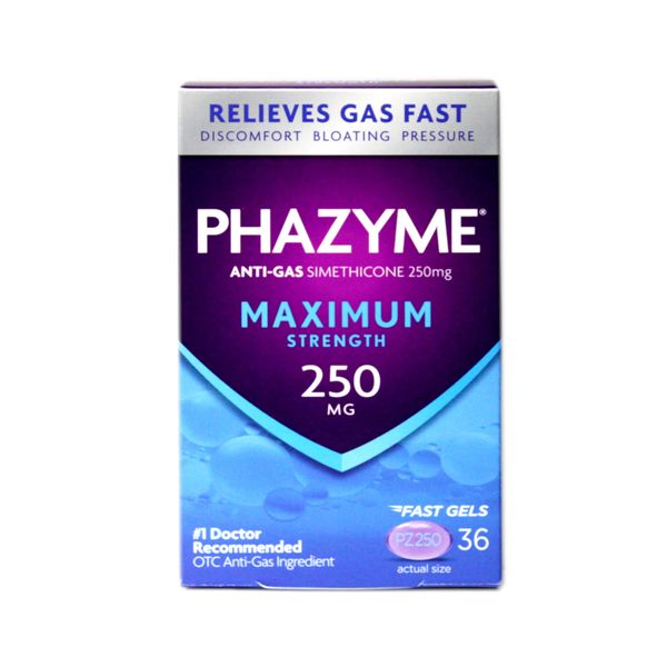 Phazyme Maximum Strength Softgels, 36 ea (Pack of 9)