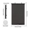 2 x Retractable Auto Car Side Window Sun Shade Cover Roller Curtain Visor Shield