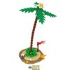 Desert Island & Palm Tree | Custom kit made with LEGO Bricks | Instructions Included