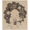 Penny Black Pine Wreath Wood-Mounted Stamps
