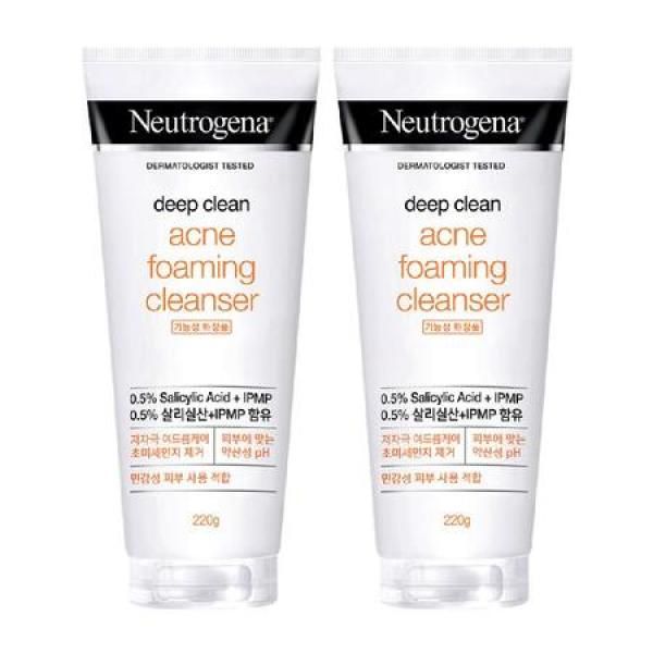 Neutrogena Foaming Foam Cleanser 220g X 2