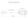 StarTech.com USB to RS232C Serial Converter Cable / USB 2.0/91cm / COM Port Retention