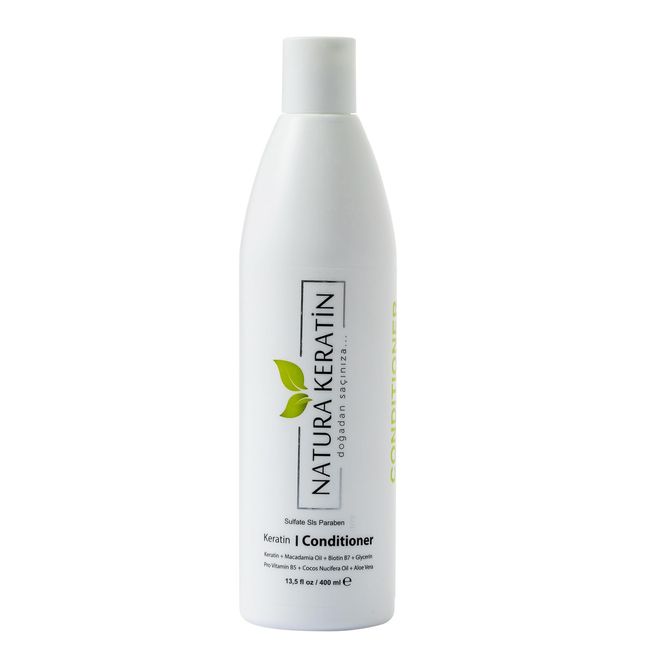 Natura Keratin Sülfatsız Saç Kremi 400 ML: Keratin, Makadamia Yağı, Biotin ve Daha Fazlasıyla Zenginleştirilmiş, Güçlendiren ve Besleyen Formül! Saç Tellerini Koruma, Dolgunluk ve Parlaklık İçin