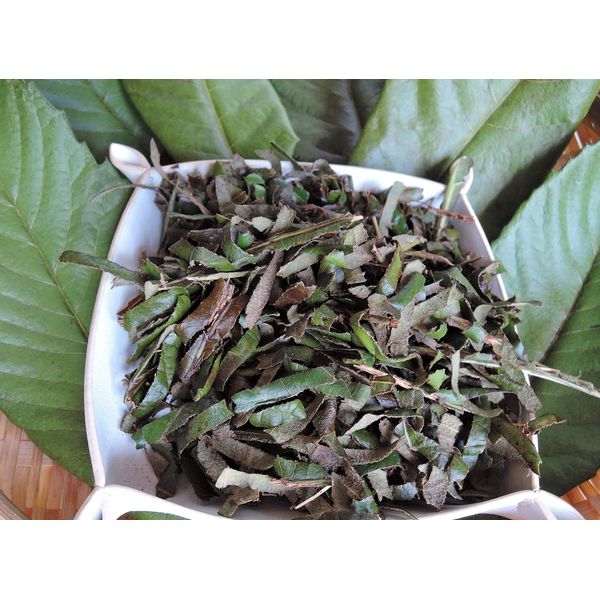 Loquat Leaf Extract Making Dried Leaves: Just Pickle and Extract Good; Boiled Loquat Leaves for Bath, Shredded Loquat Leaves (Large Leaf, Dry) 5.3 oz (150 g) (No Exhaust Gas, No Pesticides);