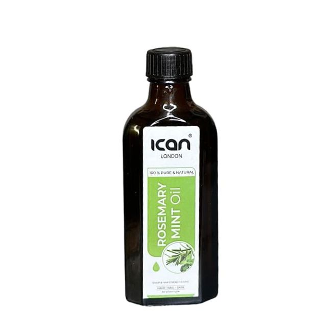 ican London Natural Rosemary Mint Oil For Hair & Scalp 100ml