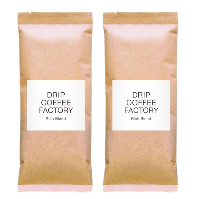 Drip Coffee Factory Rich Blend Coffee (Beans, 14.1 oz (400 g) (200 g x 2 Bags))