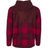 Fly Half Zip Pullover Hoodie Red Plaid Xl
