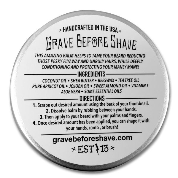 Grave Before Shave™ Head Hunter Beard Balm (Tropical summer aroma) (4 oz.)