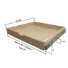 (W)30 x (D)21 Soft-Close Cabinet Shelf Pull-Out Wood Drawer Storage / Side Mount