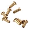 AllGIFT 10pcs 1/4" Tube ID Brass Compression Fitting, Insert Tube Support Compression Sleeve Fitting