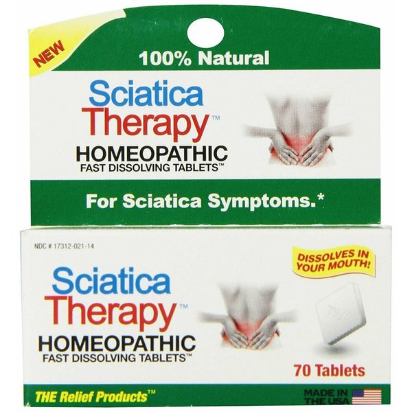 TRP Sciatica Symptoms Therapy Homeopathic Fast Dissolving Tablet Natural 70 ct