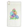TOOLOUD Gel Look Easter Eggs Micro Terry Gromet Golf Towel 16" x 25"