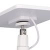 Fockety Solar Panel for Security, 10W 5V Micro USB Camera Solar Panel with 360°Adjustable Mounting, Waterproof Continuous Power Supply for Rechargeable Battery (White)