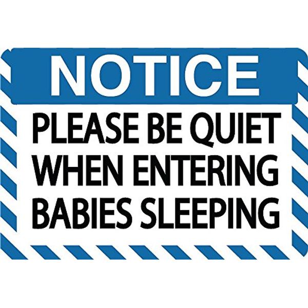 Graphical Warehouse Notice Please Be Quiet Babies Sleeping Floor Sign-22