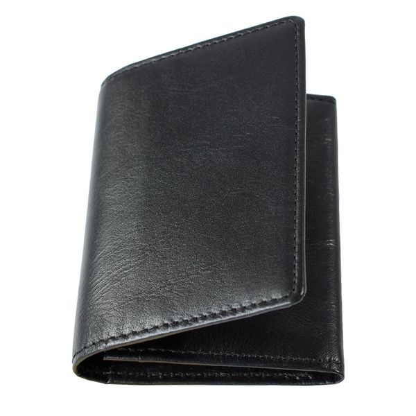 Tabarat TAV-019BK Men's Business Card Holder, Supervised by a Leather Sommelier, Business Card Case, Genuine Leather, Cowhide Leather, Large Capacity, Unisex, 50 Sheets, Black