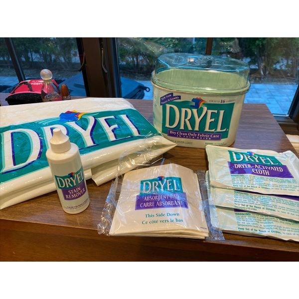 Vtg 1997 Dryel Dry Cleaning Starter Kit 12 Garments 3 Loads