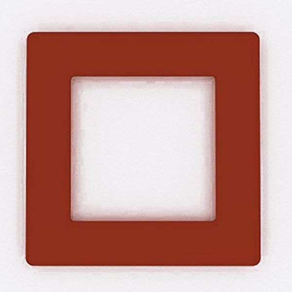 Focus Plastics SINGLE LIGHT SWITCH SOCKET COLOURED ACRYLIC SURROUND FINGER PLATE - HUGE COLOUR CHOICE (Dark Red)