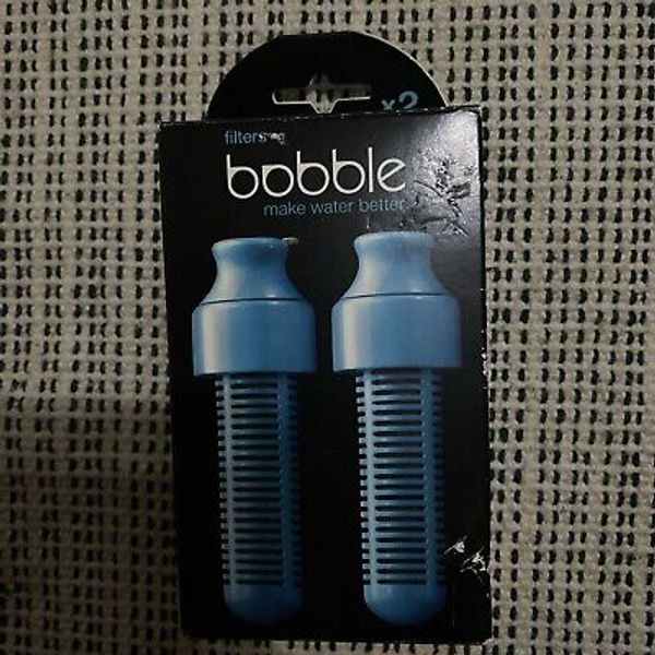 NIB Bobble Replacement Water Filter  Blue 2-Pack