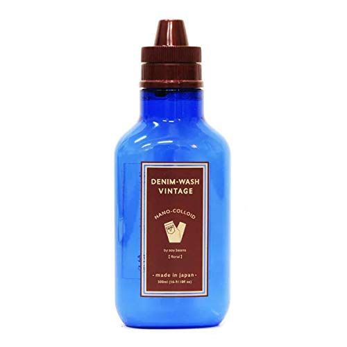 Earth Market WH5221 DENIM WASH VINTAGE 16.9 fl oz (500 ml), Denim Wash, Vintage Cleaning Agent, 16.9 fl oz (500 ml), Gold (Floral Scent)