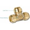 SharkBite U3068FLEX18BVLF Flexible Water Heater Connector with Ball Valve,...