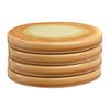 Main + Mesa Stoneware Reactive Glaze Coasters, Set of 4
