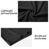 TAPULCO Long Sleeve Thermal High Neck Top for Men, Undershirts Turtleneck Pure Color Pullover Cozy Sweater Lightweight T-Shirts for Prom Black Large