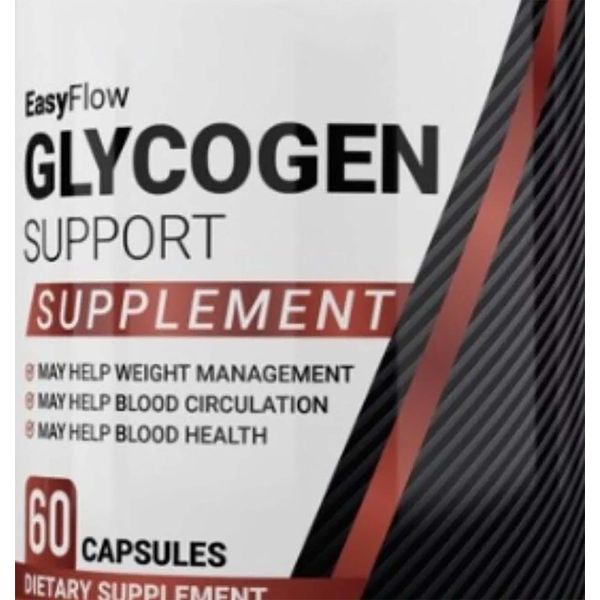 Easy Flow Glycogen Support Blood Health Support Supplement 60 Capsules