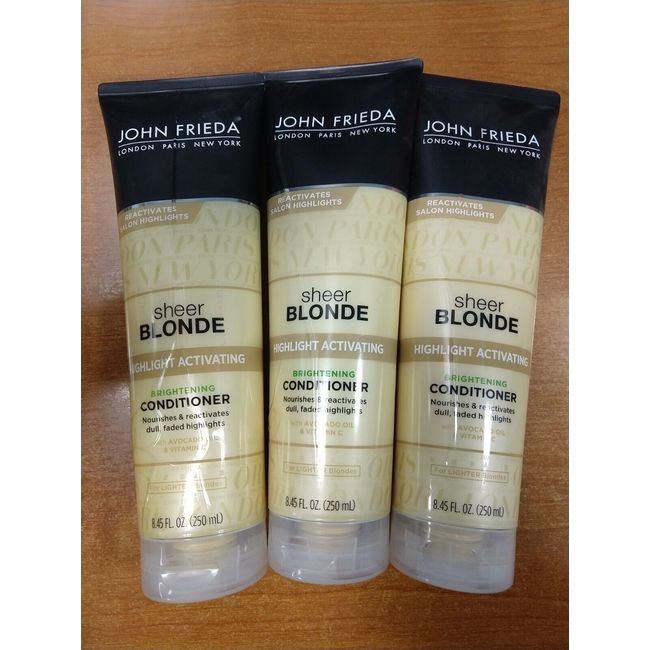 3 Pack: John Frieda Sheer Blonde Highlight Activating Conditioner 8.45 oz (R6P3)