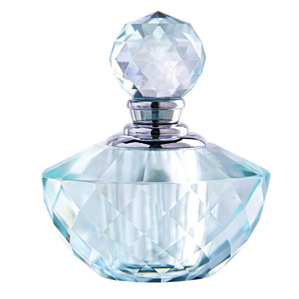 H&D HYALINE & DORA Vintage Light Green Crystal Empty Refillable Mini Perfume Bottle 4ML