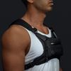 MVRK Water Resistant Chest Pack - Minimalist Running Pack For Workouts, Running Phone Holder With Extra Storage, Lightweight Running Vest, Running Backpack (Black)