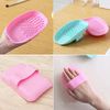 2 Pcs Makeup Brush Cleaner Silicone Cleaning Mat Durable Brush Cleaning Brush Cleaner Mat for Cleaning Brush