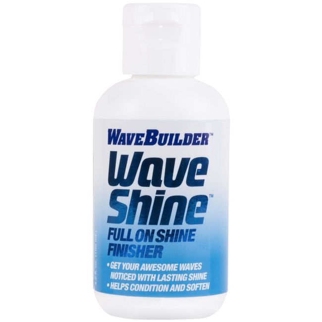 WaveBuilder Wave Shine | Full On Shine Finisher Helps Condition and Soften Hair,