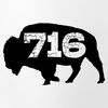 CafePress 716 Buffalo Area Code Pint Glass, 16 oz. Drinking Glass