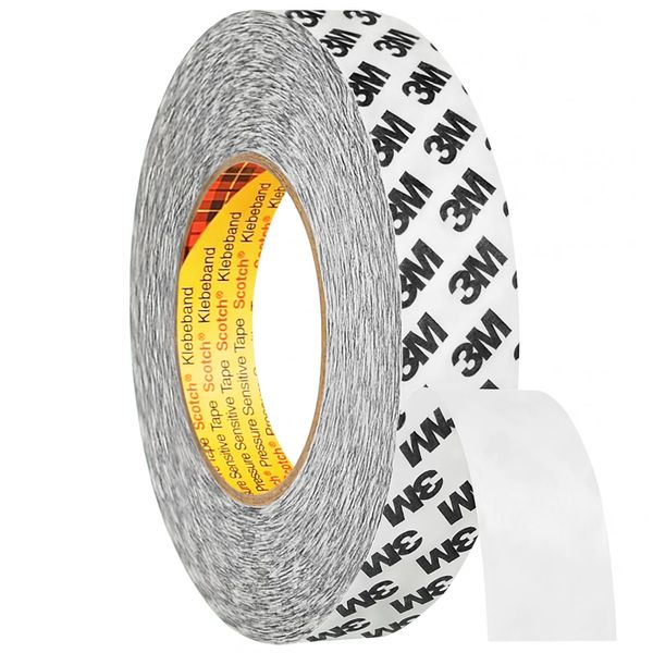 3M 9086 Double-Sided Adhesive Tape 5 or 50 m Assorted Widths Available
