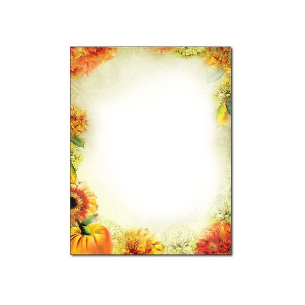 Autumn Foliage Letterhead Printer Paper, 80 sheets