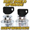 HD Switch Starter Ignition Key Switch Replaces Kubota 66101-55200 66101-55202 w/ 4 Keys & Free Carabiner - Fits G1700, G1800, G1900, G2000, G2160, G2460