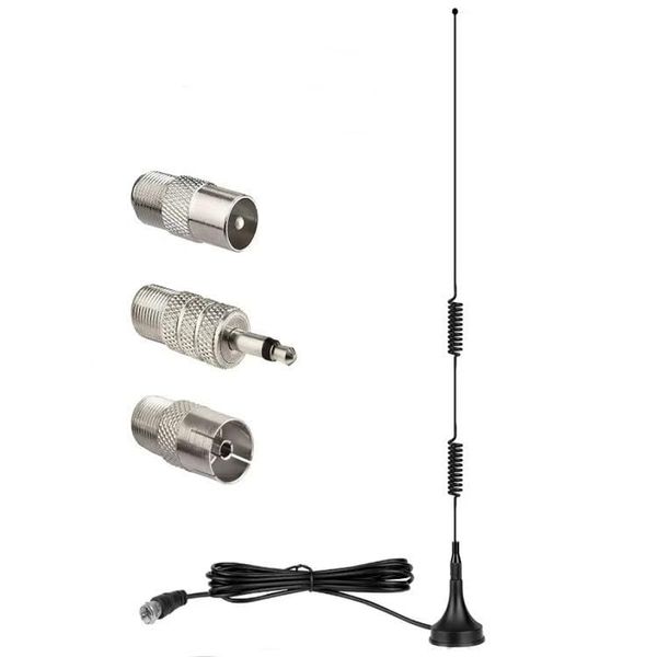 DVB-T/DVB-T2 Rod Antenna for TV/Radio Black-0147