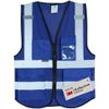 Salzmann 3M Multi-Pocket Reflective Vest, Blue Mesh